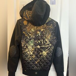 Remette Los Angeles Embroidered Jacket – Black/Gold